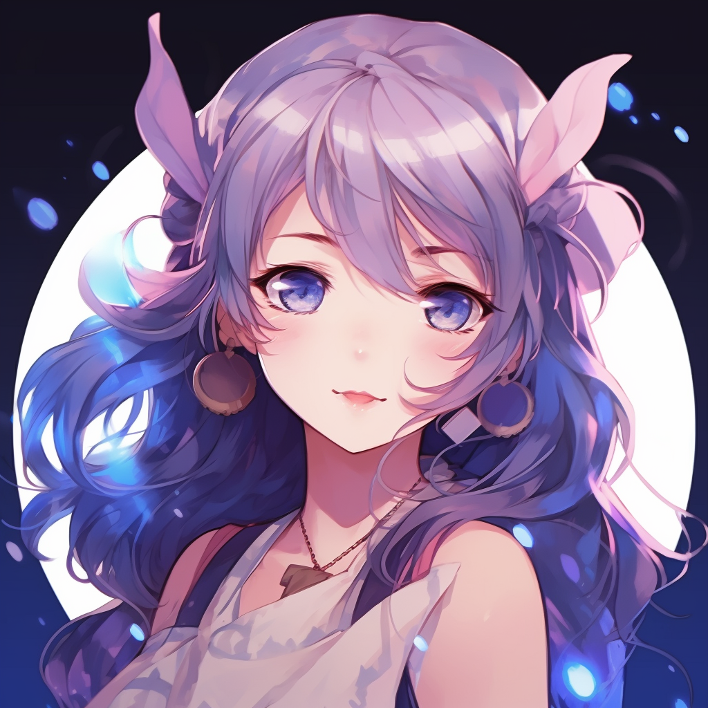 A close-up on a smiling anime girl, soft pastel colors and expressive eyes. charming girl anime pfp pfp for discord.