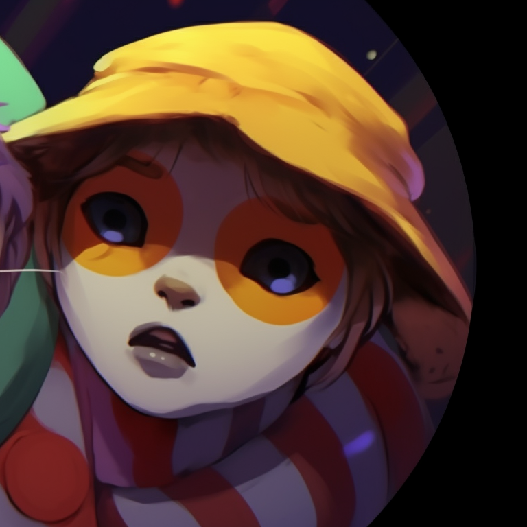 Two characters with unexpected accessories, bold details and pastel colors. funny matching pfp concept pfp for discord.