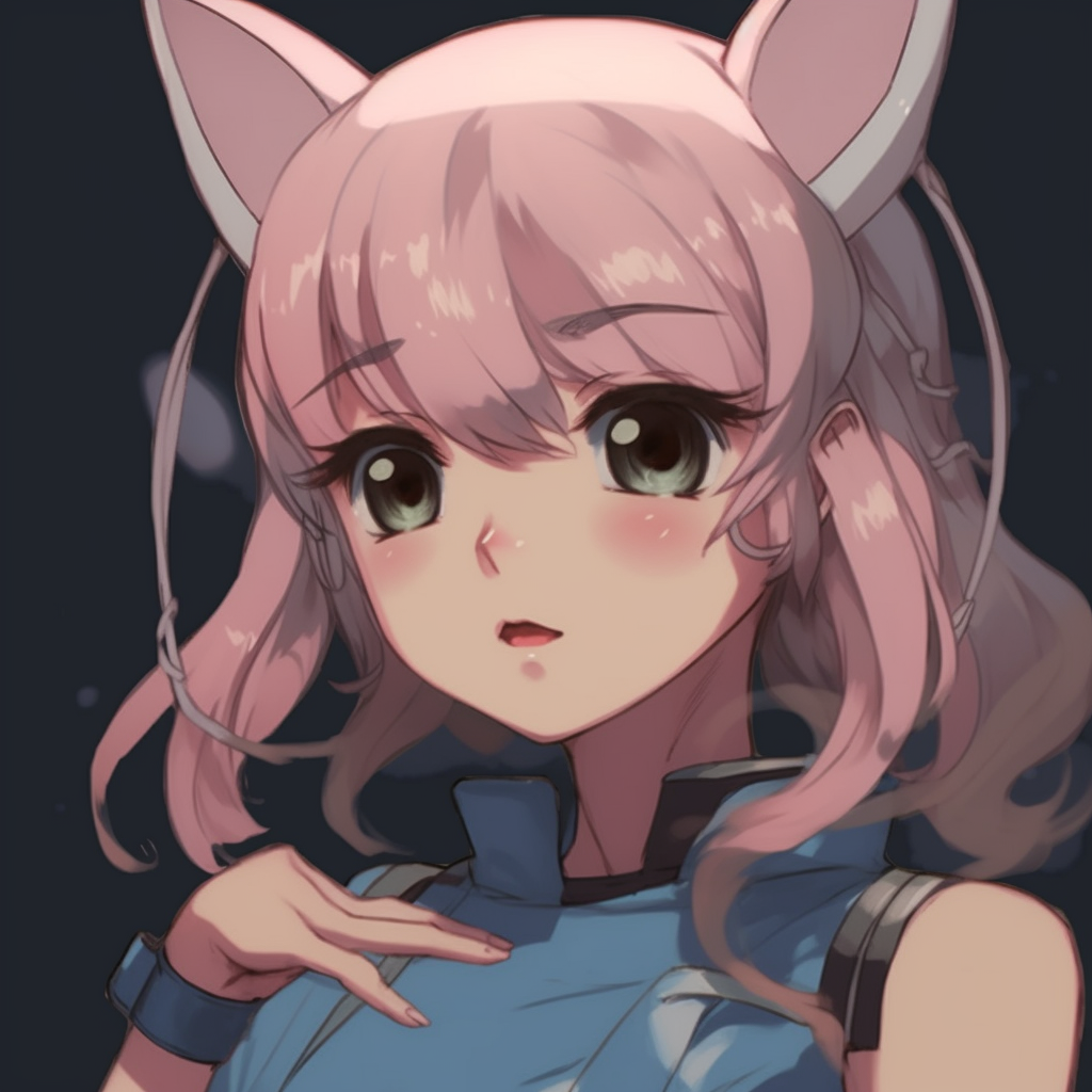 A playful twist on Sailor Moon with exaggerated features and soft pastel colors. humorous non-anime pfps