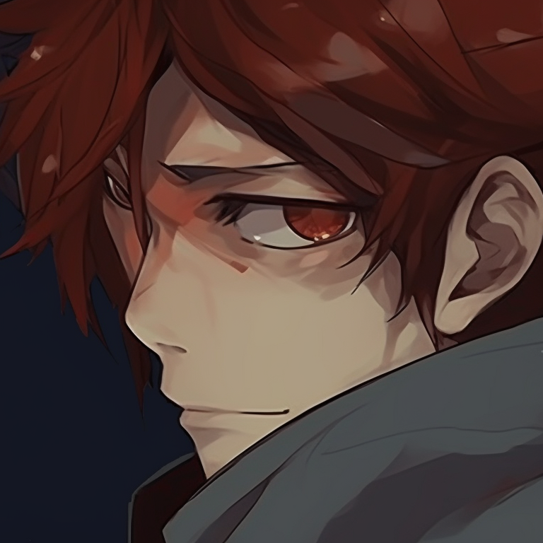 A black and white close-up of two male characters, fluid brush strokes and captivating eyes. trending bl matching pfp pfp for discord.