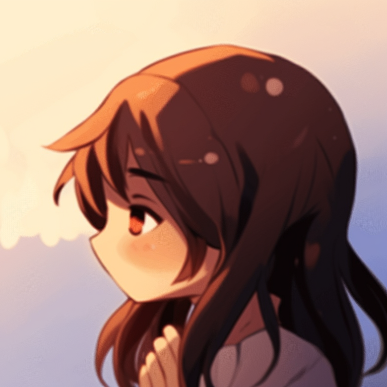 Two characters gazing at the stars, deep night-time colors and soft lighting. adorable matching pfp gifs pfp for discord.