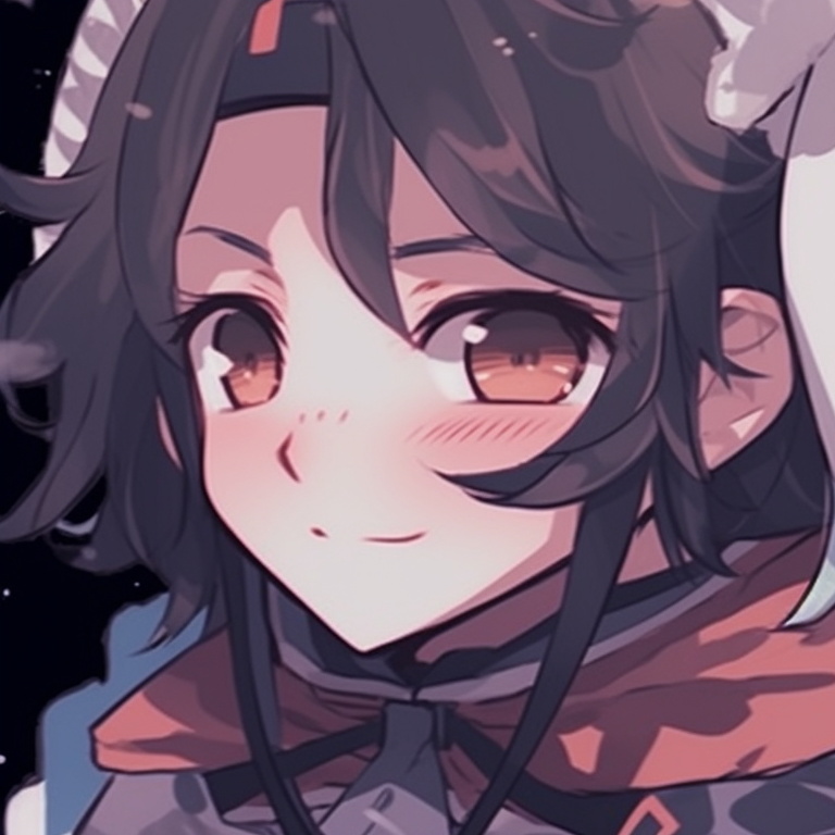 Two characters in astronaut suits, floating in space, starry background and zero-gravity effect. fun and exciting matching pfps for friends pfp for discord.