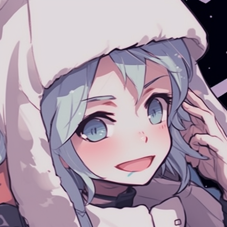 Two characters in astronaut suits, floating in space, starry background and zero-gravity effect. fun and exciting matching pfps for friends pfp for discord.