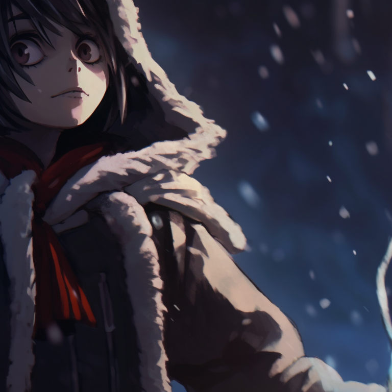 Two characters under a mistletoe, their translucent forms add a touch of otherworldly allure. spooky christmas matching pfp designs pfp for discord.