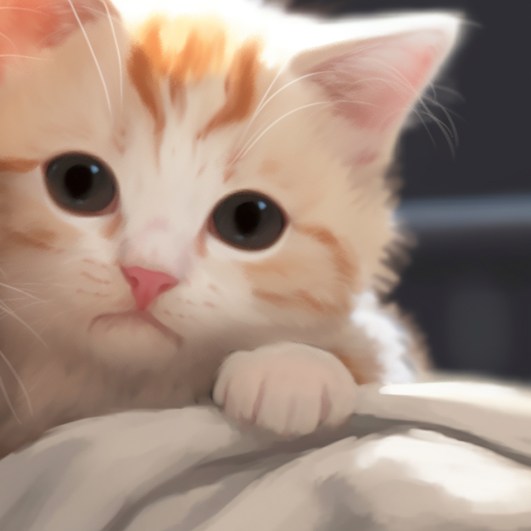 Two cat characters, pastel backgrounds and gentle expressions, sitting side by side. creative vision: unique matching cat pfp pfp for discord.