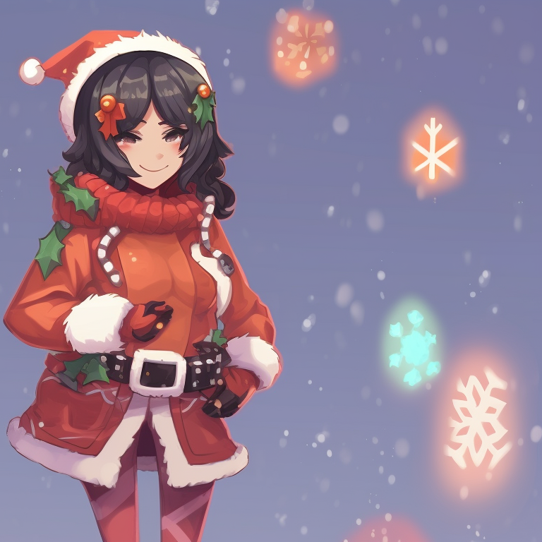 Popular Valorant characters, placid expressions, adorned in classic Christmas clothing valorant festive season matching pfp pfp for discord.