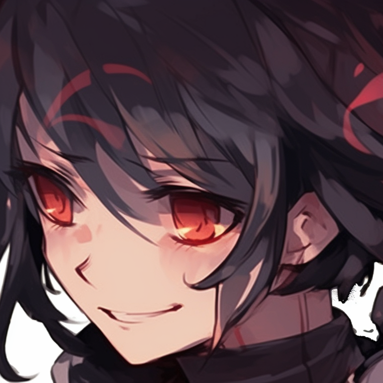 Two samurai characters in matching armors, muted tones and intense stares. matching anime profile pics for 2 buddies pfp for discord.