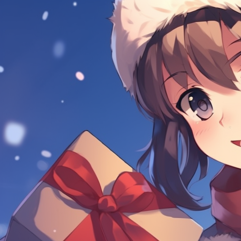 Two characters in Santa hats, rich reds and whites, each holding a candy cane. christmas matching pfp ideas pfp for discord.