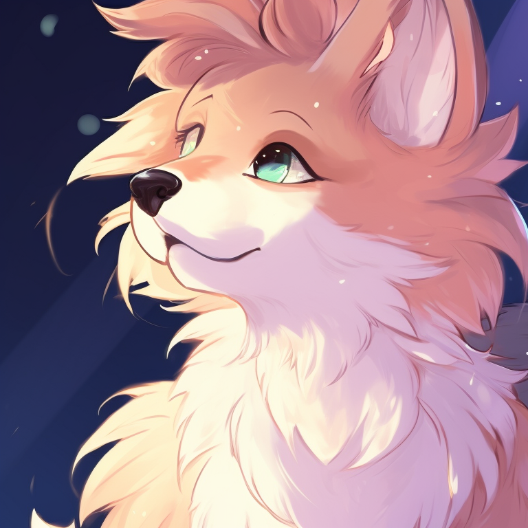 Two furry characters embracing as the sun rises, their expressions and the morning sun colors illuminating warmth and affection. furry matching pfp ideas pfp for discord.