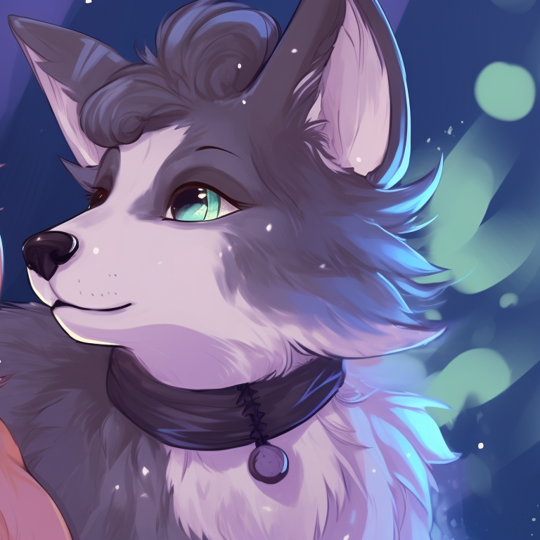 Two furry characters embracing as the sun rises, their expressions and the morning sun colors illuminating warmth and affection. furry matching pfp ideas pfp for discord.