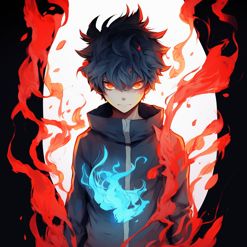 Detailing on Rin's demon tail, intricate details and rich textures popular demon anime pfp pfp for discord.