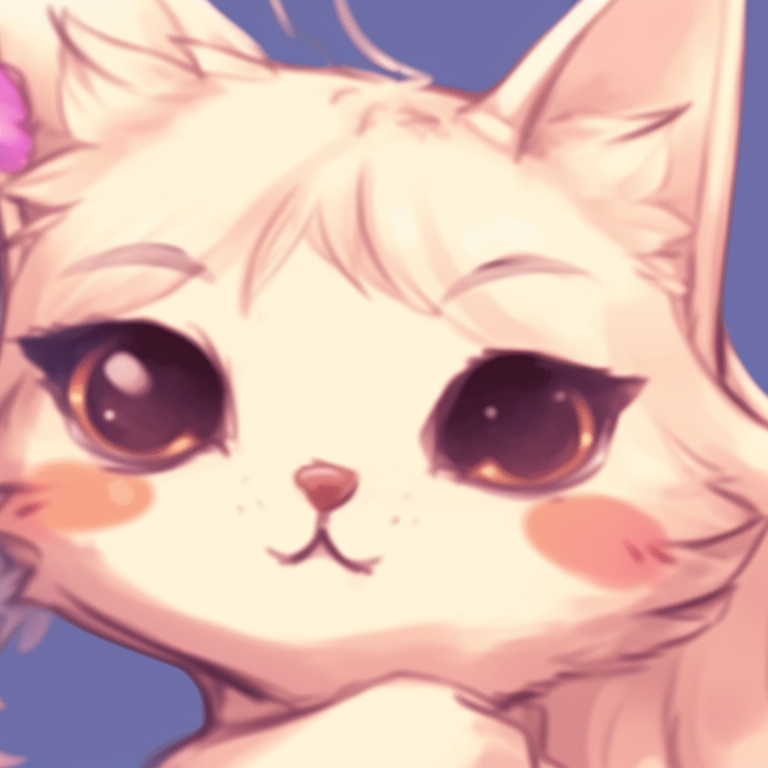 Two characters with cat motifs, striking eyes, and complimentary color schemes. girl-themed cat matching pfp pfp for discord.