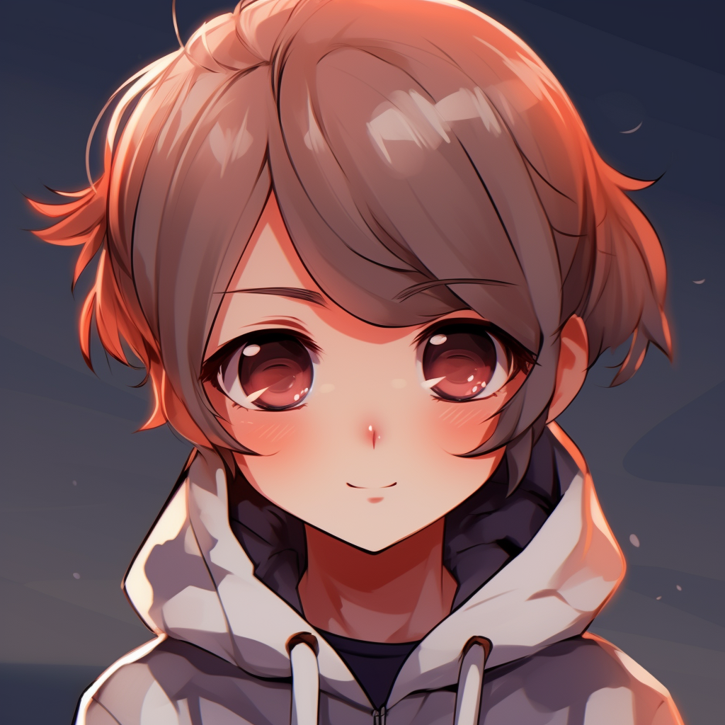 Boy with cat ears showcasing soft shading and fine linework. cute anime profile pictures for boys pfp for discord.