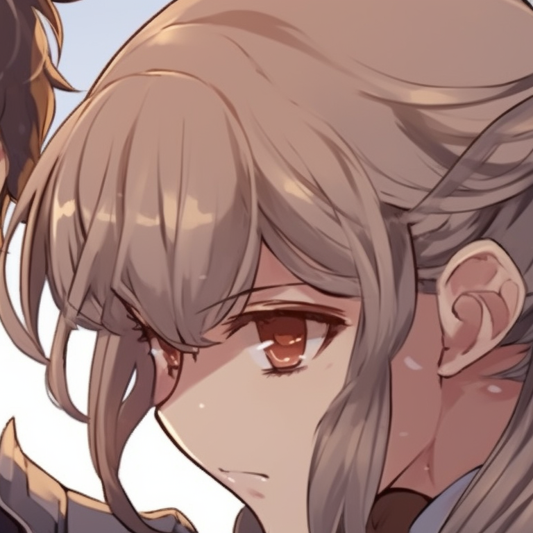 Two characters in stealth suits, intense eyes and shadowy background, preparing for a covert mission. anime boy-girl matching pfp pfp for discord.