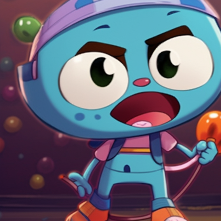Gumball and Darwin posing in a playful manner, vivid colors incorporated. amazing world of gumball and darwin pfp pfp for discord.