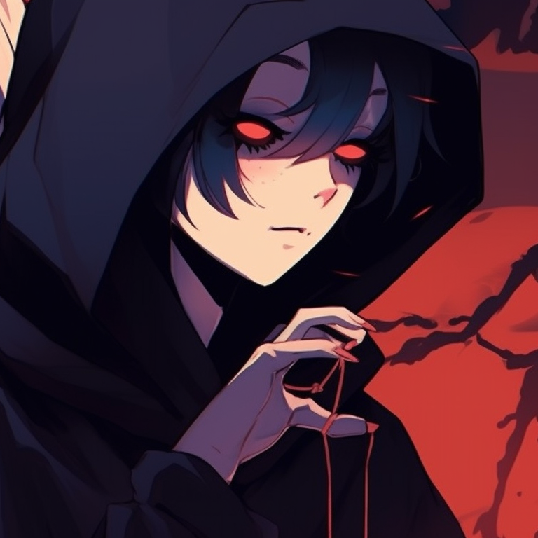 Two characters enveloped by a ghostly aura under a full moon, muted shades creating a chilling atmosphere. sad and spooky matching halloween pfps pfp for discord.