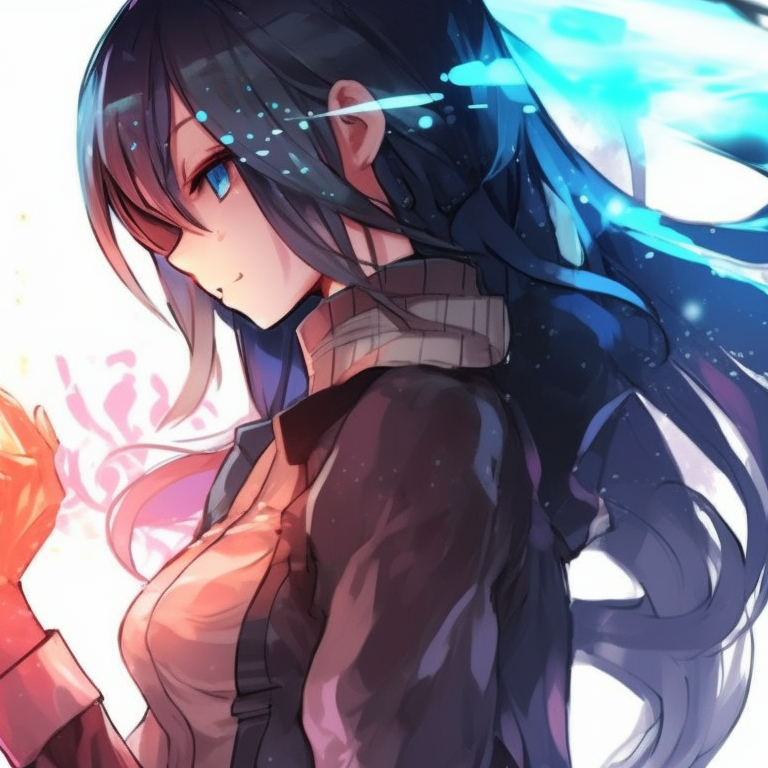 Two characters sharing a moment under an open sky, focus on their expressive eyes. best matching pfp selections for best friends pfp for discord.