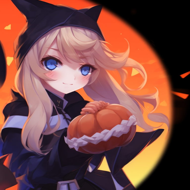 Two characters in a haunted setting, shading in dark and mysterious tones, one character holding a magical staff, the other wielding a sword. genshin impact matching halloween profile pics pfp for discord.