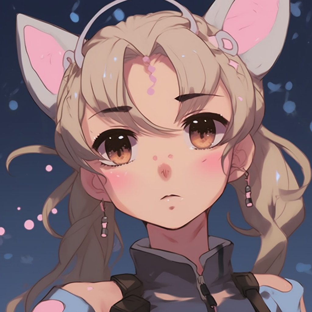 A humorous silhouette of Sailor Moon, featuring exaggerated proportions and an oversized planetary staff. humorous non-anime pfps