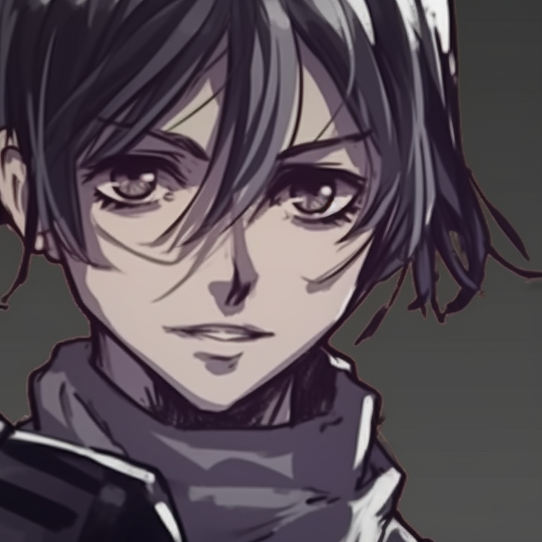 Two characters in a heated battle scene, surrounded by a gloomy Halloween atmosphere. alternative aot matching pfp for halloween pfp for discord.