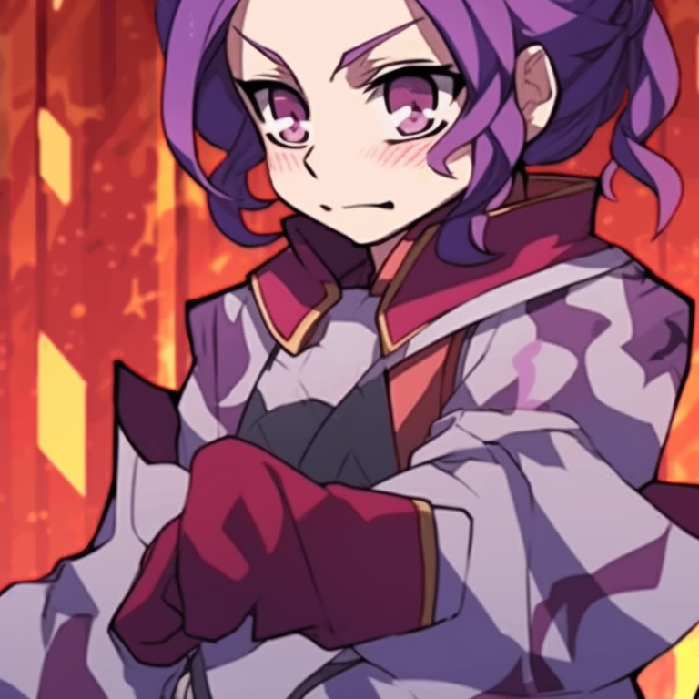 Two characters with subtle shadow effects, strong outline and unique weapons, reflective of their demon slaying roles. incredible demon slayer matching pfp pack pfp for discord.