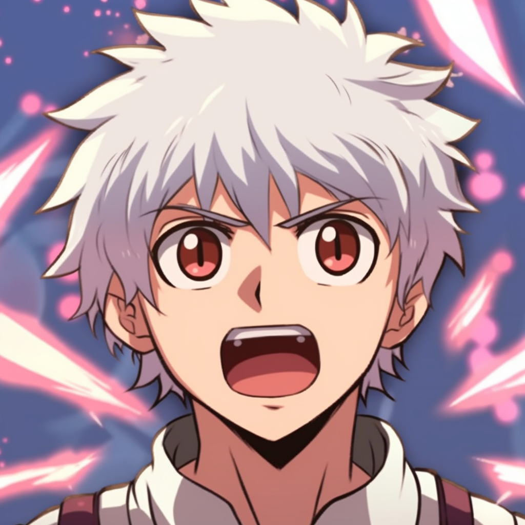 A hilarious exaggerated facial expression of Gintoki, bold outlines and vibrant colors. anime pfp funny scenes pfp for discord.