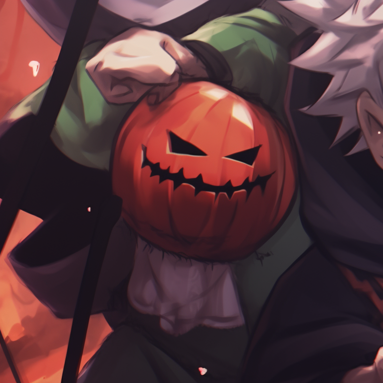 Killua and Gon in matching ghost costumes, playful mood set against a spooky, Halloween backdrop. killua and gon matching pfp halloween theme inspiration pfp for discord.