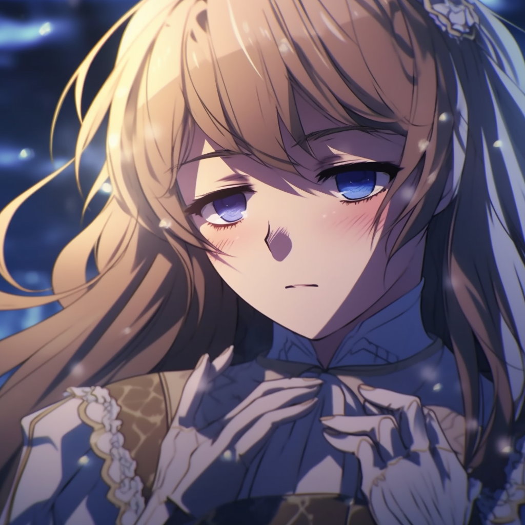 Violet Evergarden crying, reflective eyes and muted tones. crying anime pfp gifs pfp for discord.