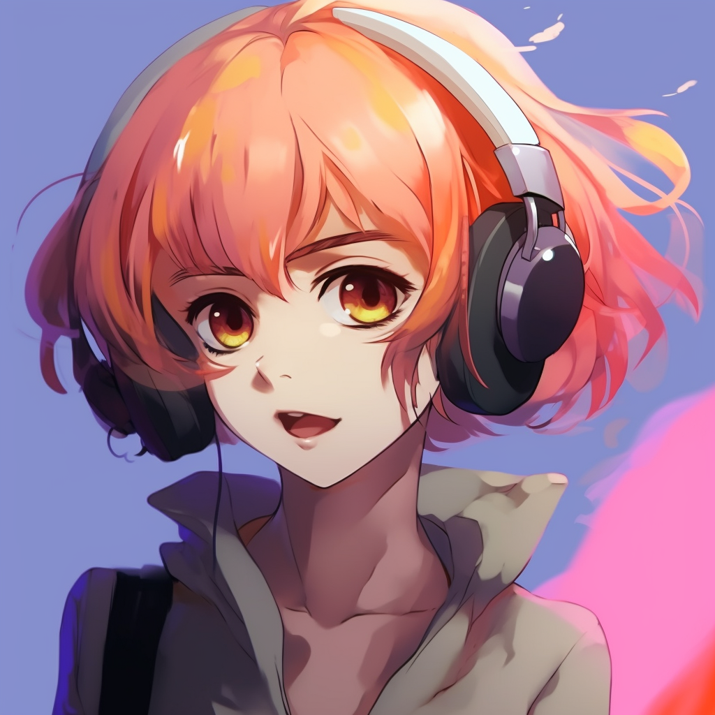 An anime avatar with a comical expression, detailed linework and bold colors. charming anime pfp funny pfp for discord.