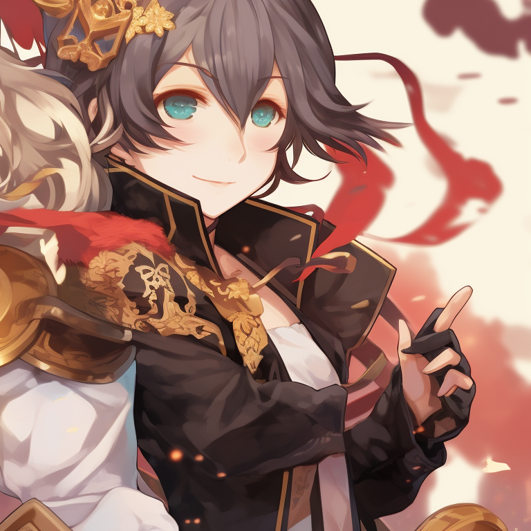 Two characters in combat gear, bold lines and intense expressions, set for battle. genshin impact matching pfp styles pfp for discord.