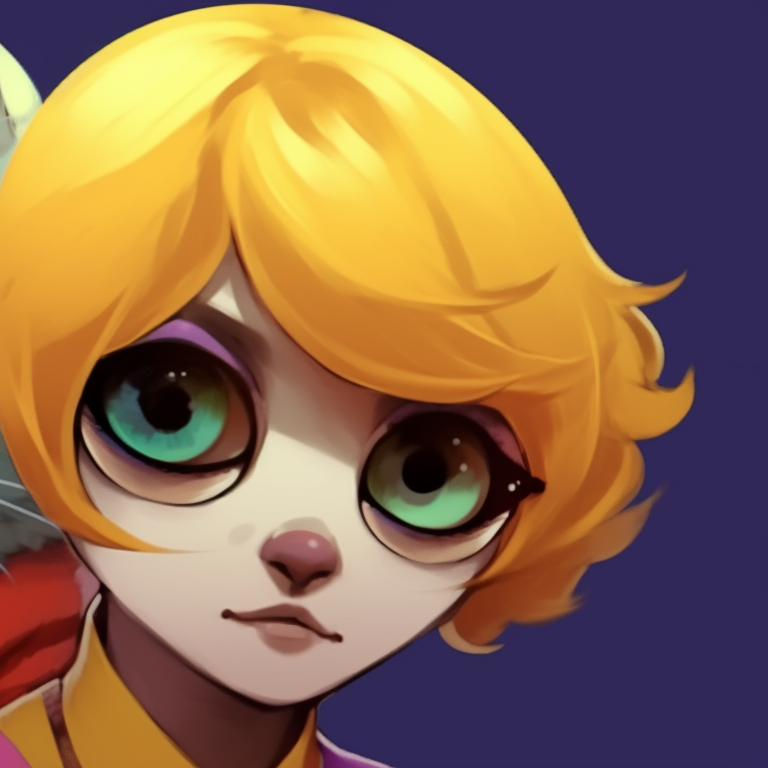 Two characters in matching clown attire, contrasting colors and exaggerated makeup. funny matching pfp concept pfp for discord.