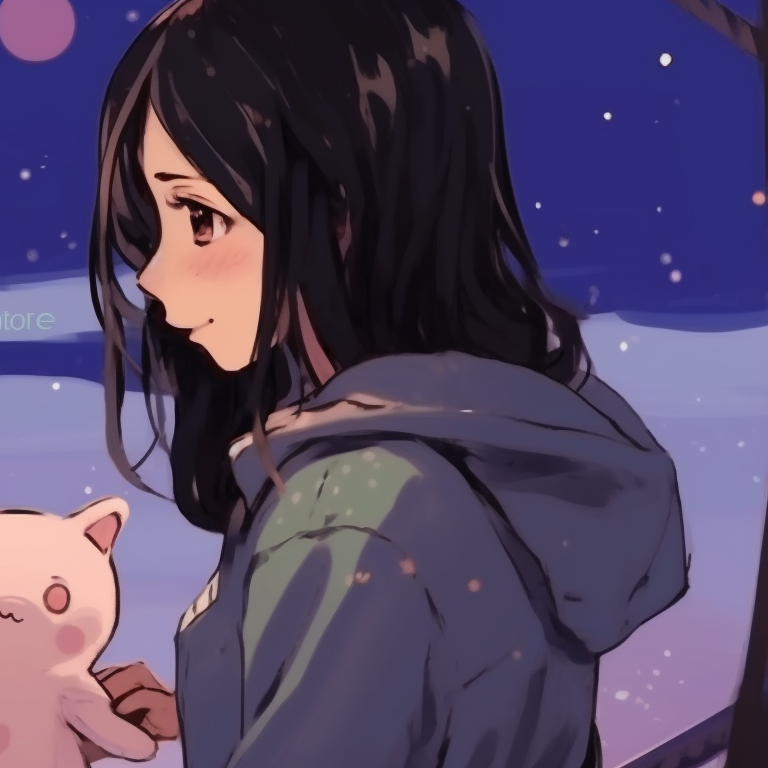 Two characters with magical elements, pastel tones and whimsical details, standing back to back. matching pfp for best friends inspiration pfp for discord.