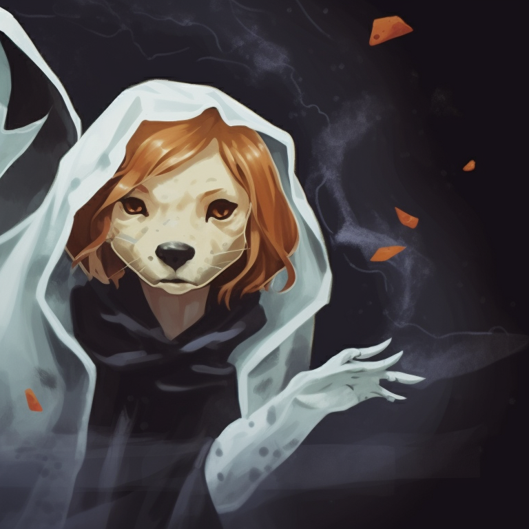 Two spaniels dressed as witches, pastel colors and detailed embroidery on their hats and cloaks. spooky dogs matching pfp halloween theme pfp for discord.