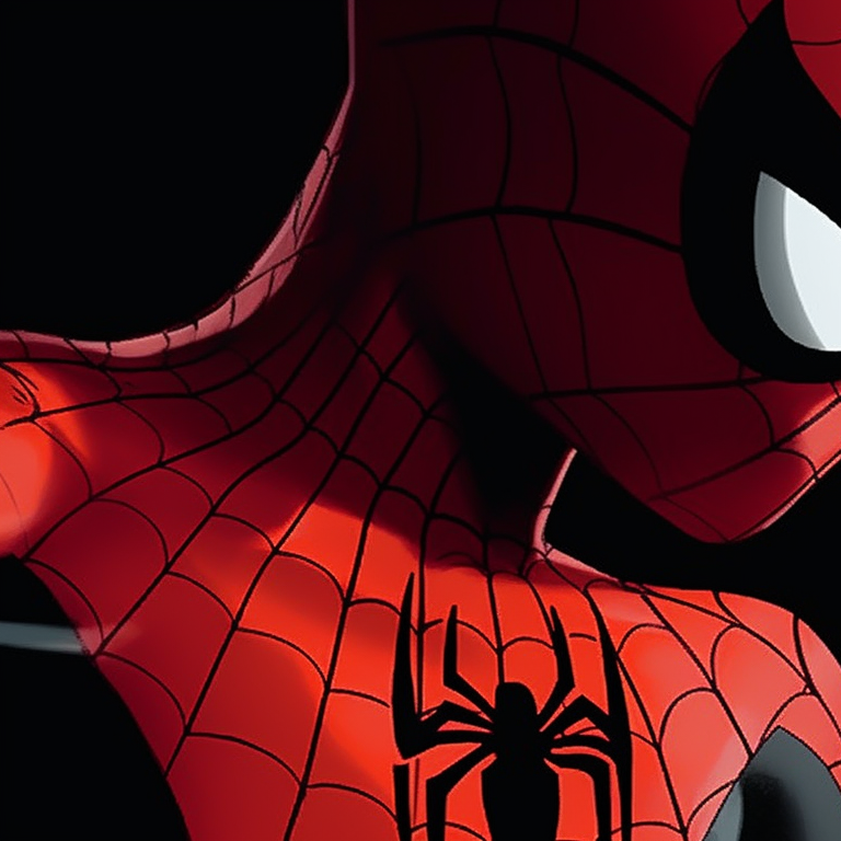 Two characters with stark, gothic-style art and colors, expressing an uncanny affinity. symbiote spiderman matching pfp pfp for discord.