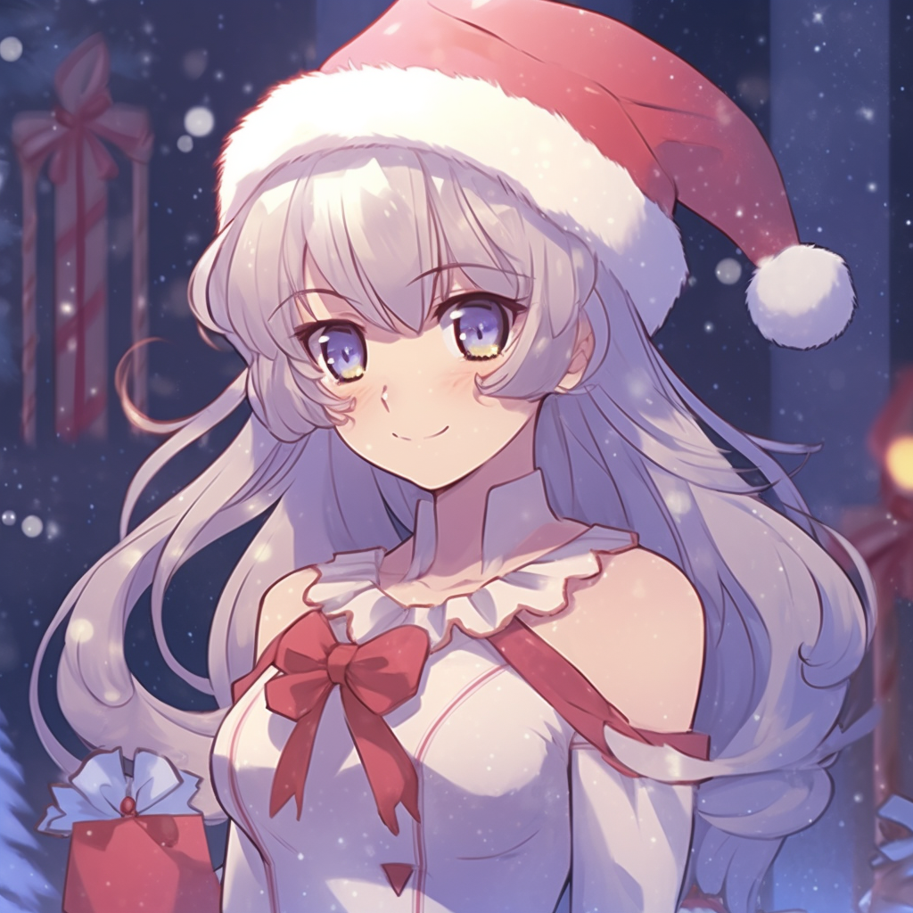 Sailor Moon, Tuxedo Mask and friends in a Christmas setting, vivid colors and sparkling accents. christmas anime series