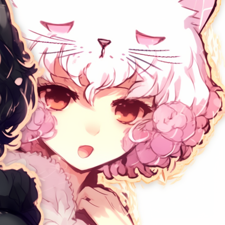 Two characters sharing tea, warm colors and intricate tableware details. attractive instagram cute matching pfp pfp for discord.