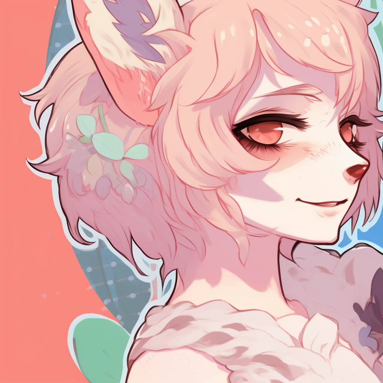 Two characters in adversary poses, stark lines and intense expressions. furry matching pfp examples pfp for discord.