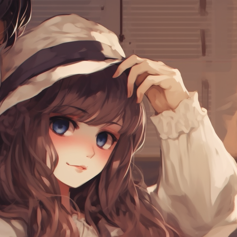 Two characters in a sepia-tone setting, fine detailing and dramatic expressions. vintage couple match pfp pfp for discord.