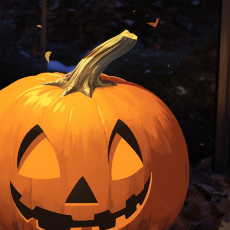 Two characters in winter clothing, sharing a pumpkin under a snowfall. matching christmas pumpkin pfp trends pfp for discord.