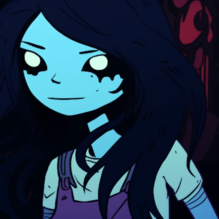 Marceline and Bubblegum as a demon and angel respectively, anime style with dramatic expressions and strong, bold colors. marceline and bubblegum halloween pfp pfp for discord.