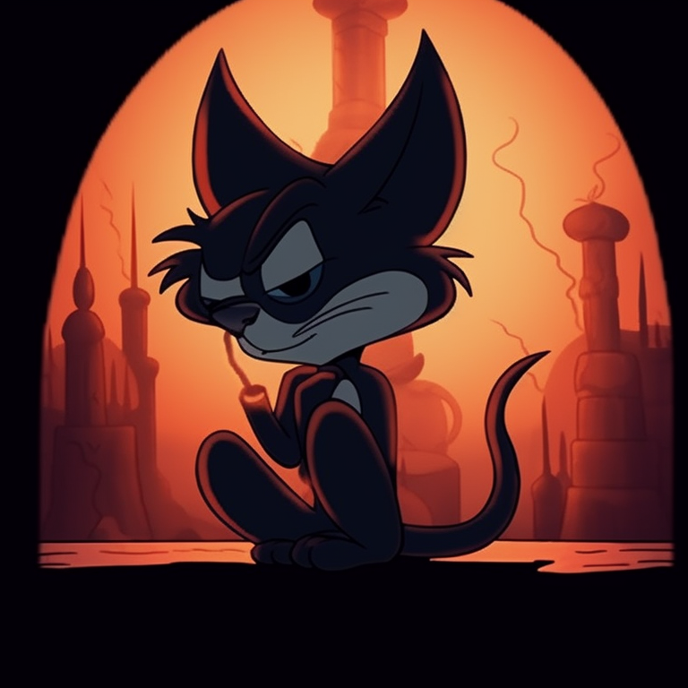 Tom and Jerry in matching vampire costumes, playful details and warm colors. tom and jerry matching pfp halloween theme collection pfp for discord.