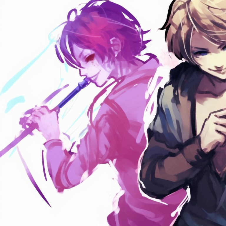 Three characters in playful poses, saccharine palette and bubbly art style. unique matching trio pfp ideas pfp for discord.