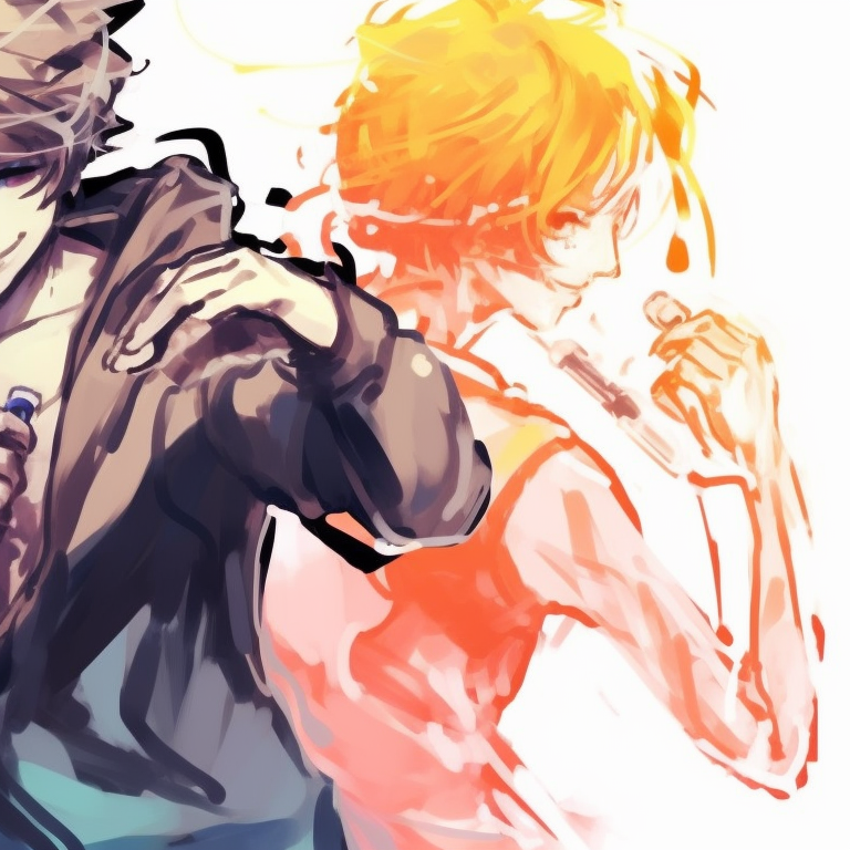 Three characters in playful poses, saccharine palette and bubbly art style. unique matching trio pfp ideas pfp for discord.