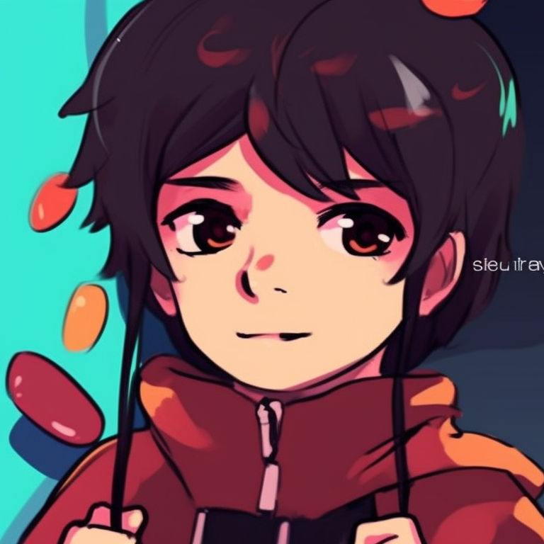 Two characters, bold outlines and strong colors, fooling around. funny matching pfp for friends options pfp for discord.