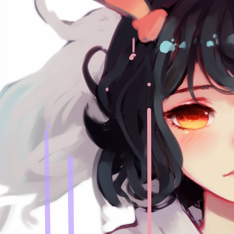 Two characters in close proximity, earthy tones, their long hair intertwined. cool memcchi matching pfp pfp for discord.