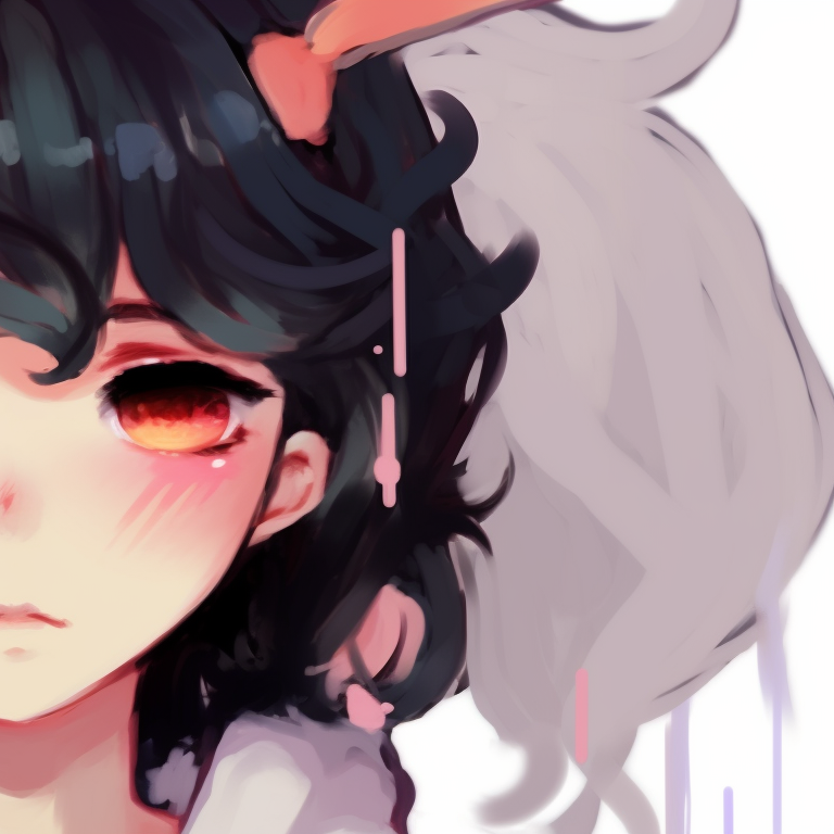 Two characters in close proximity, earthy tones, their long hair intertwined. cool memcchi matching pfp pfp for discord.