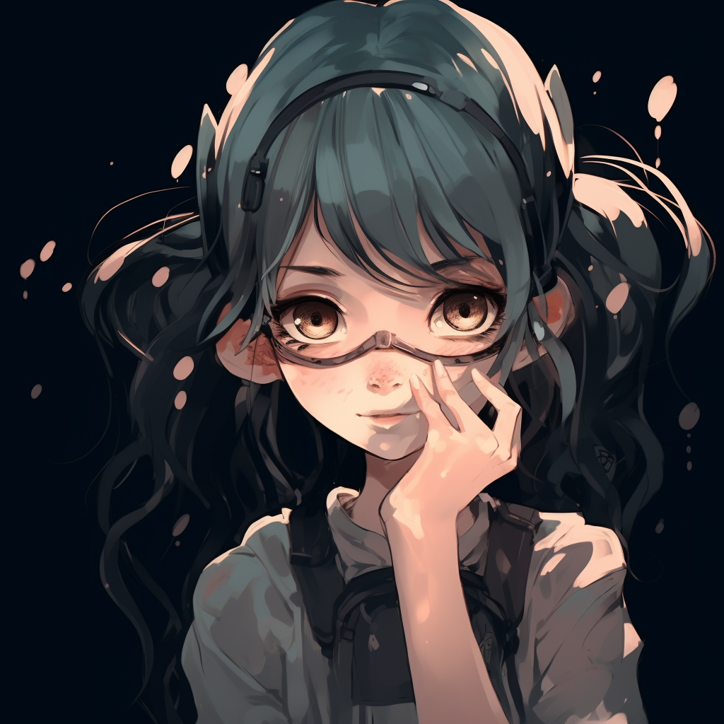 Close-up of Princess Mononoke, detailed facial features and intense expression. top-rated edgy anime pfp