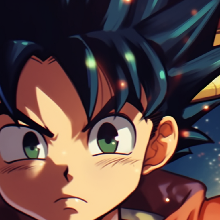 Vegeta holding a decorated Christmas tree with Bulma standing nearby, calm expressions in a serene snowy setting. christmas dragonball bulma and vegeta matching pfp themes pfp for discord.