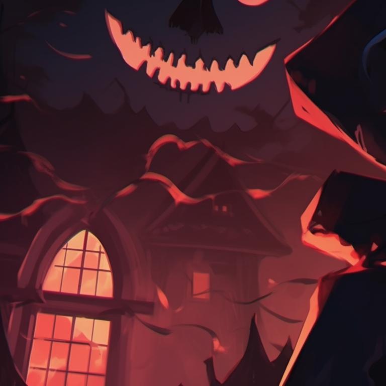 Two characters morphing into werewolves, under a full moon, bold strokes and intense expressions. halloween anime themed discord pfp matching ideas pfp for discord.