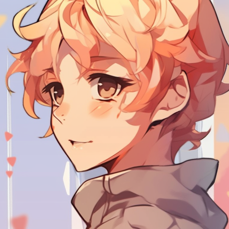 Two characters under a twilight sky, detailed shadows, sharing a serene moment. gender-neutral match pfp for friends pfp for discord.